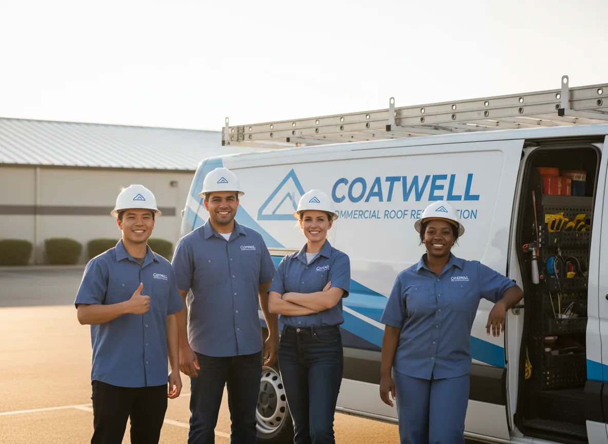 Commercial roof coating company in Firth, ID